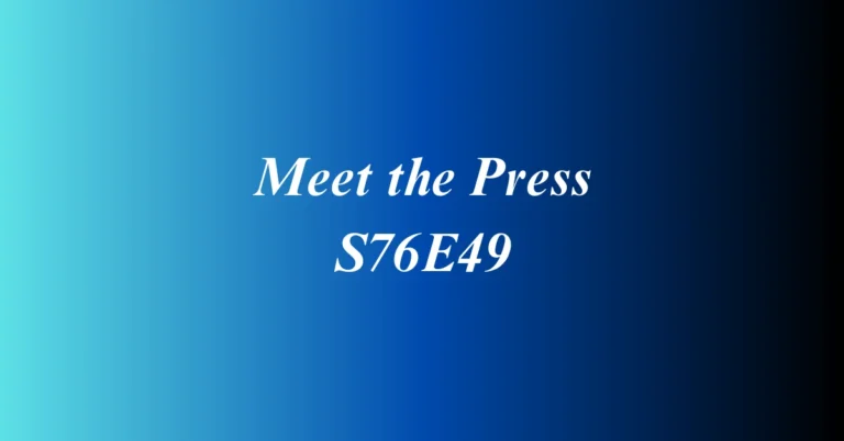 Meet the Press S76E49: Shaping National Discourse in a Changing Media Landscape