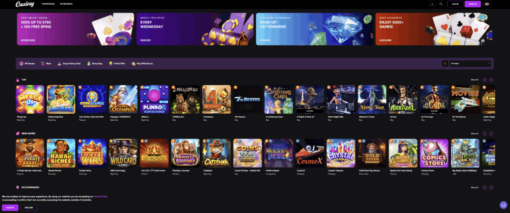 Exploring the Thrills and Features of Casiny Casino